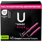 Buy now U by Kotex Tampons, Click Compact, Super Plus Absorbency, Unscented, 45 Count Super 45 at indiglob india