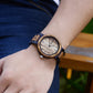 BEWELL Wood Watches for Men Week & Date Quartz Mens Wooden Watch
