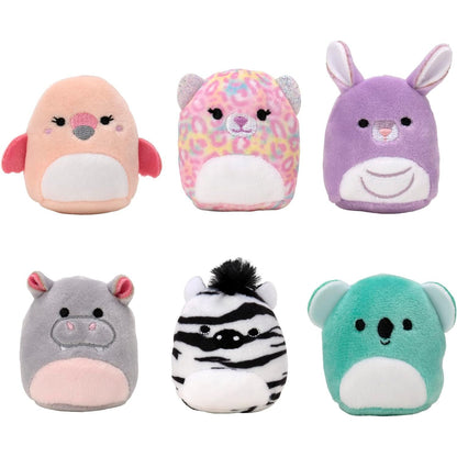 Squishville by Squishmallow Mini Plush Sealife Squad, Six 2” Sea Animals, Irresistebly soft Colorful Plush, Mini Shark, Otter, and Seahorse