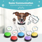 5 Pack Dog Buttons for Communication Starter Pack, DogButtons Training Pet Speaking Buttons with Words Voice Record, Dog Gifts