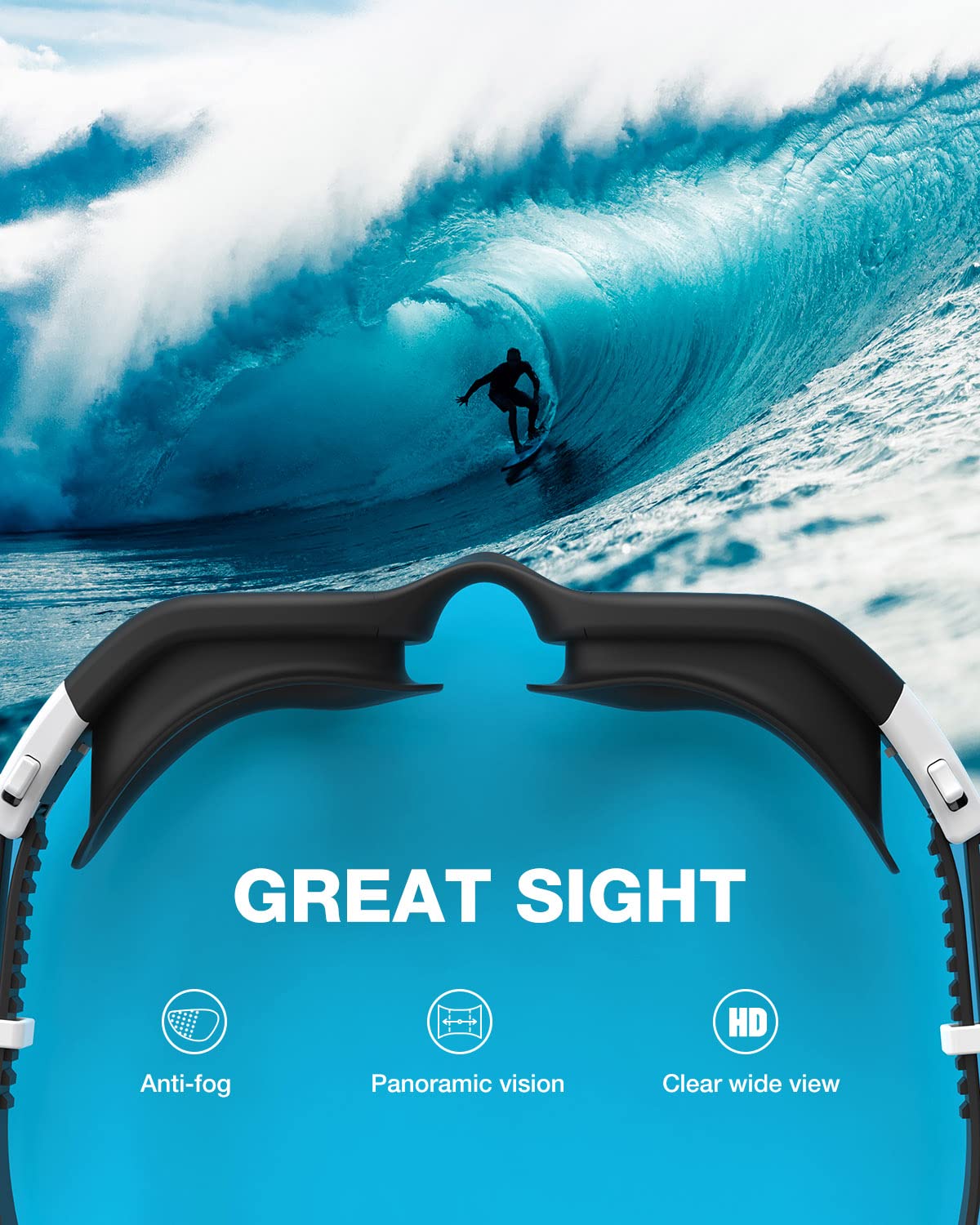Buy now ZIONOR Swim Goggles, G1 SE Swimming Goggles Anti-Fog for Adult Men Women at indiglob india