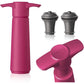 Vacu Vin Original Wine Saver with 2 Vacuum Bottle Stoppers – Black Wine Preserver Pump for Red or White Wine – Manual Air Remover System – Airtight Seal – Keep Wine Fresh Longer