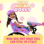 Buy now Ride Along Dolly Doll Bicycle Seat Bike Seat (Purple) with Decorate Yourself Decals (Fits Standard Sized Dolls and Stuffed Animals) - Purple at indiglob india
