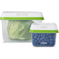 Rubbermaid FreshWorks Produce Saver, Medium and Large Storage Containers, 8-Piece Set, Set of 4, Med & Lg, Clear