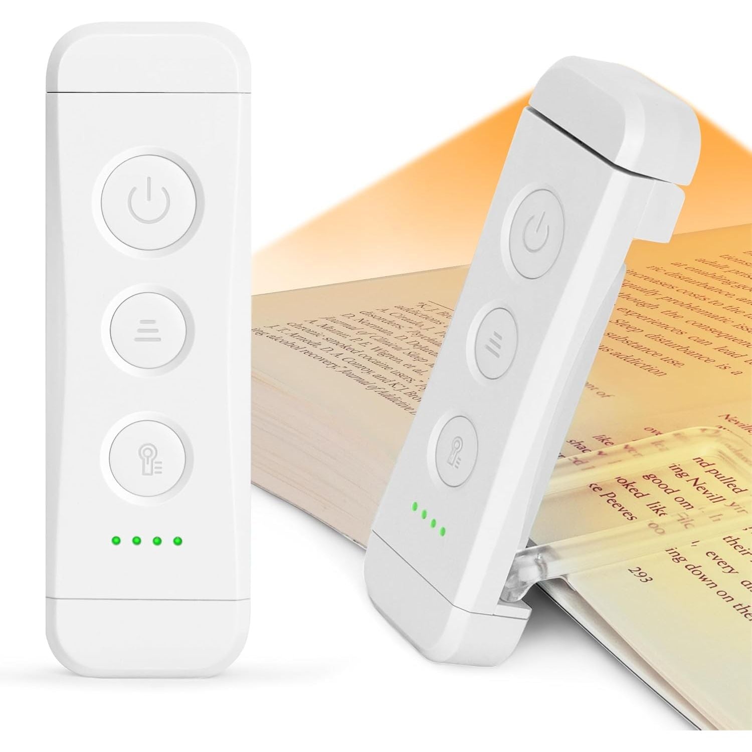 Buy now Glocusent USB Rechargeable Book Light for Reading in Bed, Portable Clip-on LED Reading Light, 3 Amber Colors & 5 Brightness Dimmable, Compact & Long Lasting, Perfect for Book Lovers, Kids White at indiglob india