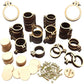 ZOCONE 10 Pack Mini Embroidery Hoops - Small Round & Oval Wood Hoops for DIY Embroidery Projects