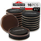 Buy now Felt Furniture Sliders Hardwood Floors X-PROTECTOR – 16 PCS 3 1/2" Furniture Sliders – Heavy Duty Felt Sliders Hard Surfaces – Move Your Furniture Easily & Safely! at indiglob india