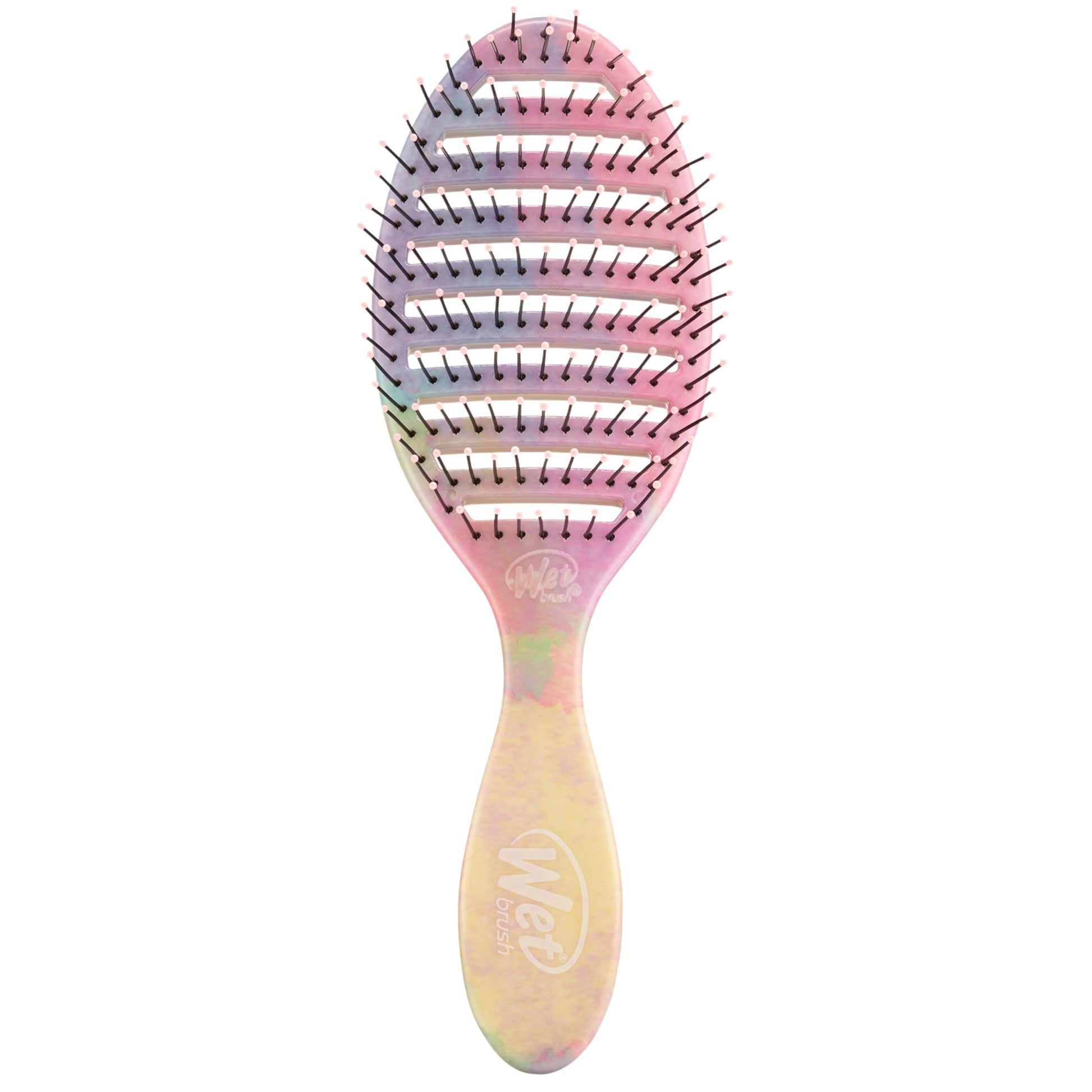 Buy now Wet Brush Speed Dry Hair Brush - Stripes (Color Wash) - Vented Design and Ultra Soft HeatFlex Bristles Are Blow Dry Safe With Ergonomic Handle Manages Tangle and Uncontrollable Hair - Pain-Free Color Wash Stripes at indiglob india