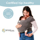 Buy now Sleepy Wrap Stretchy Ergonomic Baby Carrier Sling for Newborns to Toddlers - Hands-Free Lightweight Baby Wrap 7-35 lbs (Dark Gray) at indiglob india