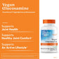 Doctor's Best Vegan Glucosamine Sulfate, Joint Support, Non-GMO, Vegan, Gluten Free, Soy Free, 750 mg 180 Veggie Caps