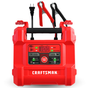 Buy now CRAFTSMAN 15A Car Battery Charger and Battery Maintainer, 4-in-1 Solution, for 6V/12V Power Sport, Automotive, and Marine Batteries, CMXCESM162 at indiglob india