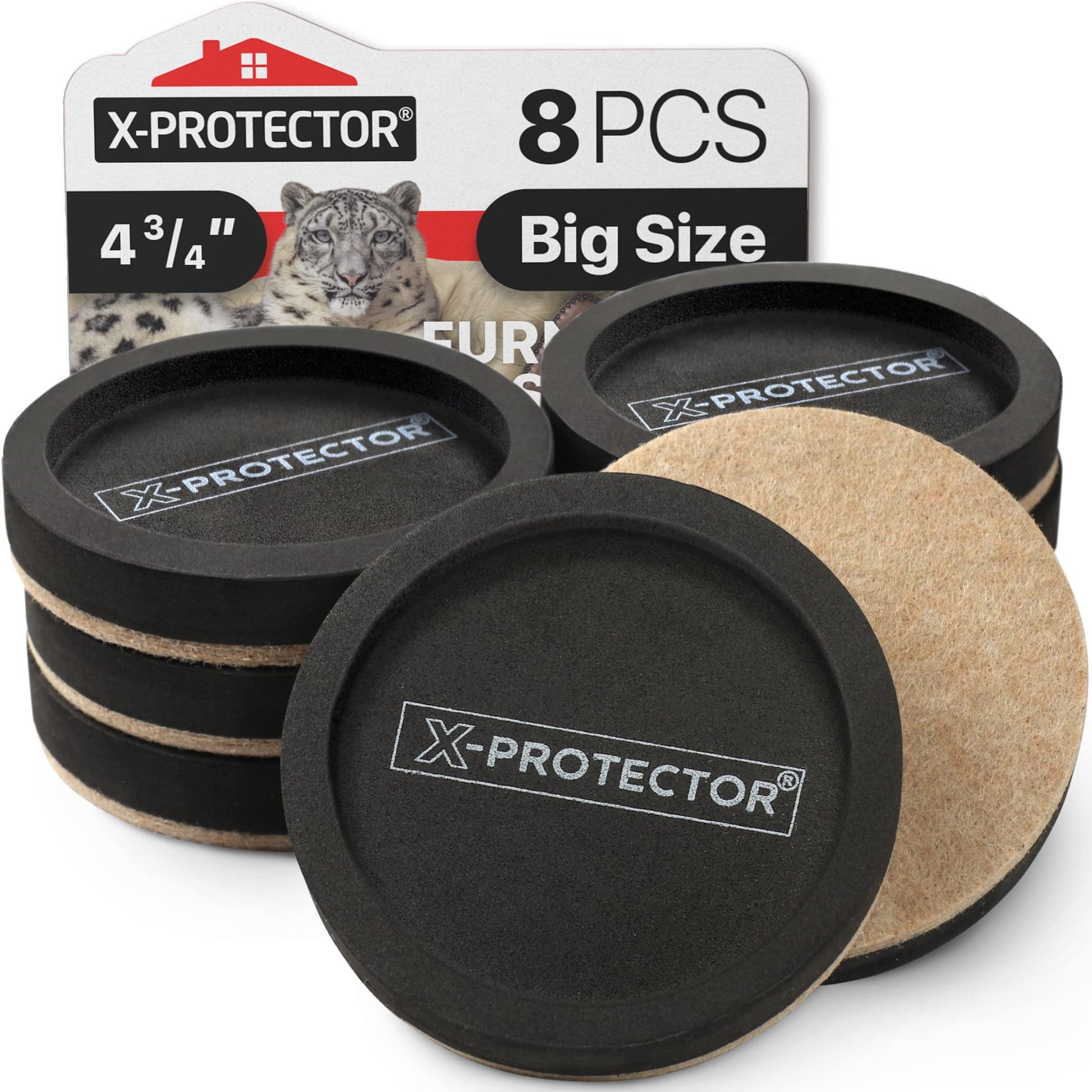 Buy now Felt Furniture Sliders Hardwood Floors X-PROTECTOR – 16 PCS 3 1/2" Furniture Sliders – Heavy Duty Felt Sliders Hard Surfaces – Move Your Furniture Easily & Safely! at indiglob india