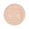Rimmel London Stay Matte - 003 Natural - Pressed Powder, Lightweight, High Coverage, Shine Control, 0.49oz - Natural