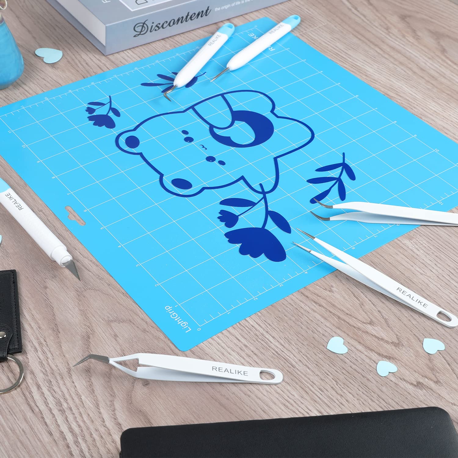 Buy now REALIKE 12x12 Cutting Mat Compatible with Cricut Maker 3/Maker 4/Maker/Explore 3/4/Air 2/Air/One(3 Mats), Gridded Adhesive Non-Slip Cut Mat for Crafts, Quilting, Sewing and All Arts (Variety) at indiglob india