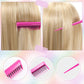 8 Pcs Styling Hair Comb Brush Set with Teasing Edge Brush Parting Rat Tail Comb Hairclip for Women Slicking Ponytail and Smoothing Hair(Pink)