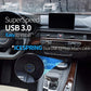 2 Ports USB 3.0 Extension Cable, Flush Mount Car Truck Boat Motorcycle Dashboard Panel Adapter-3 Feet