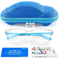 Blue Light Glasses for Kids Girls Boys with Cute Car Case, UV400 Protection, Anti Blue Ray Age3-12