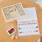 Buy now Melissa & Doug Deluxe Letters and Numbers Wooden Stamp Set ABCs 123s With Activity Book, 4-Color Stamp Pad - FSC Certified at indiglob india