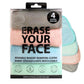 ERASE YOUR FACE Makeup Remover Cloths - Reusable Microfiber Face Towels to Cleanse & Remove Makeup - Water Activated, Dual-Sided Design for Easy Use, Great Bachelorette & Bridesmaid Gift (4 Count)