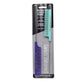 Allegro XL Pintail Rat Tail & Parting Combs - Metal Tail Foiling & Pin Combs (2 Pc. AQUA & WHITE)
