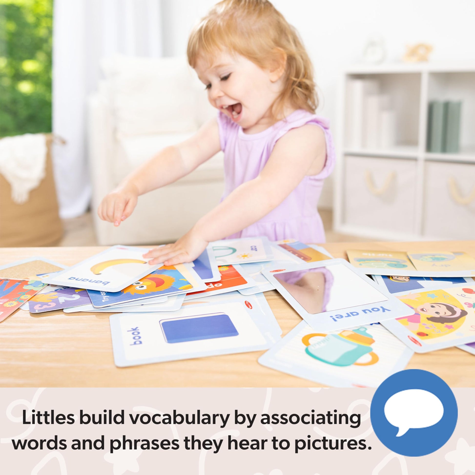 Buy now Melissa & Doug?? Ms. Rachelƒ?› First Words Textured Sensory Flashcards Preschool Learning Toy for Boys, Girls - FSC Certified at indiglob india