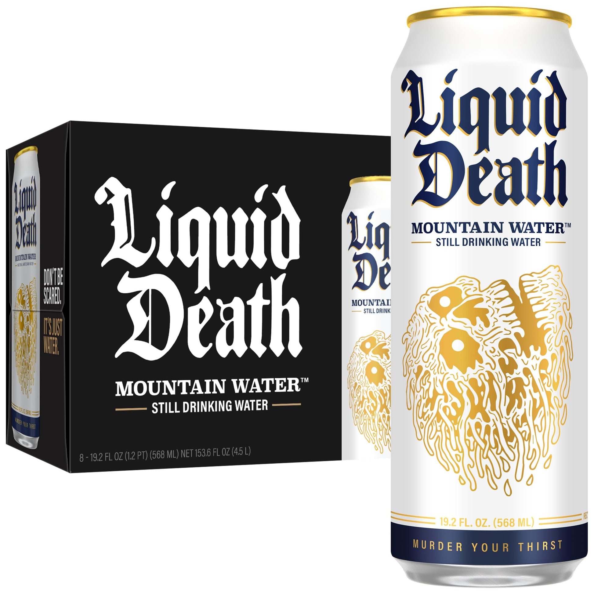 Buy now Liquid Death Sparkling Mountain Water, Real Mountain Source, Ice-Cold Cans, Infinitely Recyclable, 12 Fl Oz (Pack of 12) Model B0BJ3CJJ4G at indiglob india