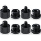 8 Pieces Mic Stand Adapter 5/8 Female to 3/8 Male and 3/8 Female to 5/8 Male, 5/8 Female to 1/4 Male and 1/4 Female to 5/8 Male Screw Thread Adapter Mic Thread Adapter Set for Microphone (Black)