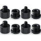 8 Pieces Mic Stand Adapter 5/8 Female to 3/8 Male and 3/8 Female to 5/8 Male, 5/8 Female to 1/4 Male and 1/4 Female to 5/8 Male Screw Thread Adapter Mic Thread Adapter Set for Microphone (Black)
