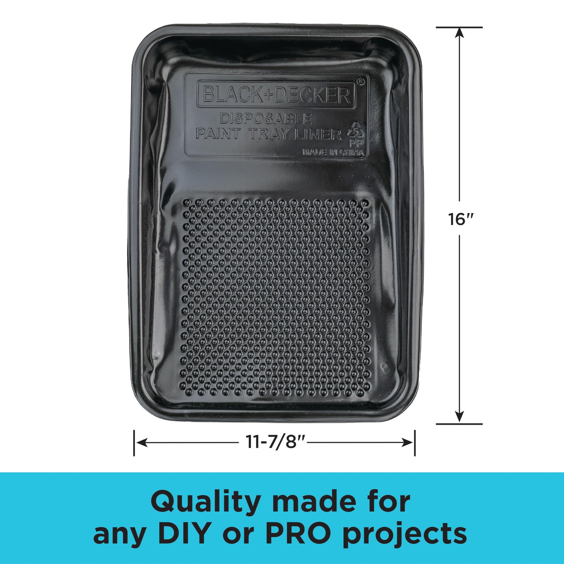 Buy now Black+Decker Paint Tray Liner - 10 Pack: Convenient Disposable Liners for Easy Cleanup - Compatible with Standard Paint Trays - Ideal for DIY Projects and Professional Painting Jobs at indiglob india