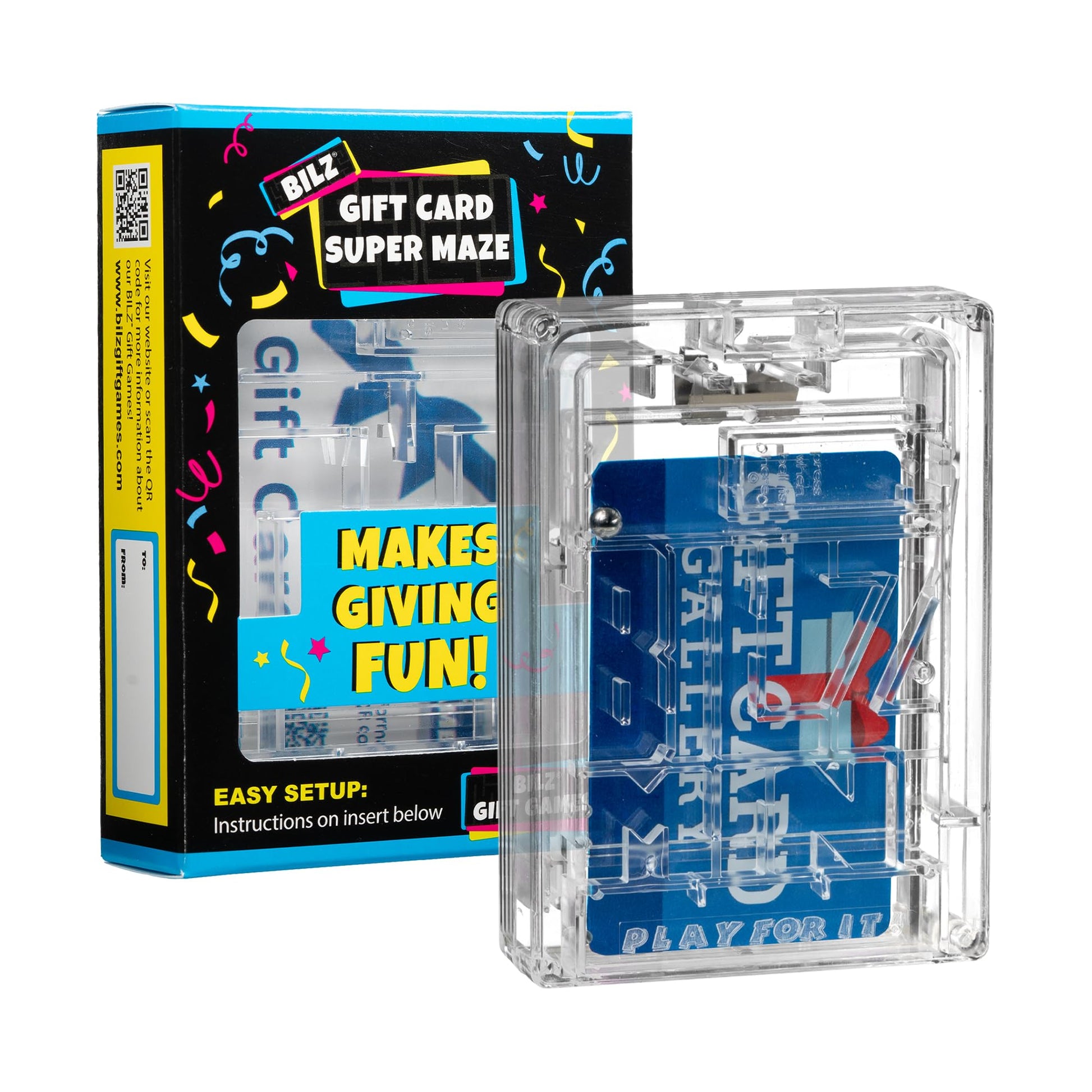 Buy now BILZ® Super Maze | Gift Card Puzzle Game for Ages 8+ | Made in USA | Easy Fun Setup | Fits Gift Cards, Cash (Folded), and Notes | Great for Graduations, Christmas, & Birthdays at indiglob india