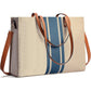 Laptop Tote Bag for Women, Fits 15.6 Inch Laptop Bag, Large Canvas Work Tote Bags for Women, Computer Briefcase Shoulder Bag