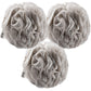 Buy now MainBasics Seaweed Infused Bath Shower Loofah Sponge Pouf Body Wash Scrubber (Set of 3) Totally Taupe at indiglob india