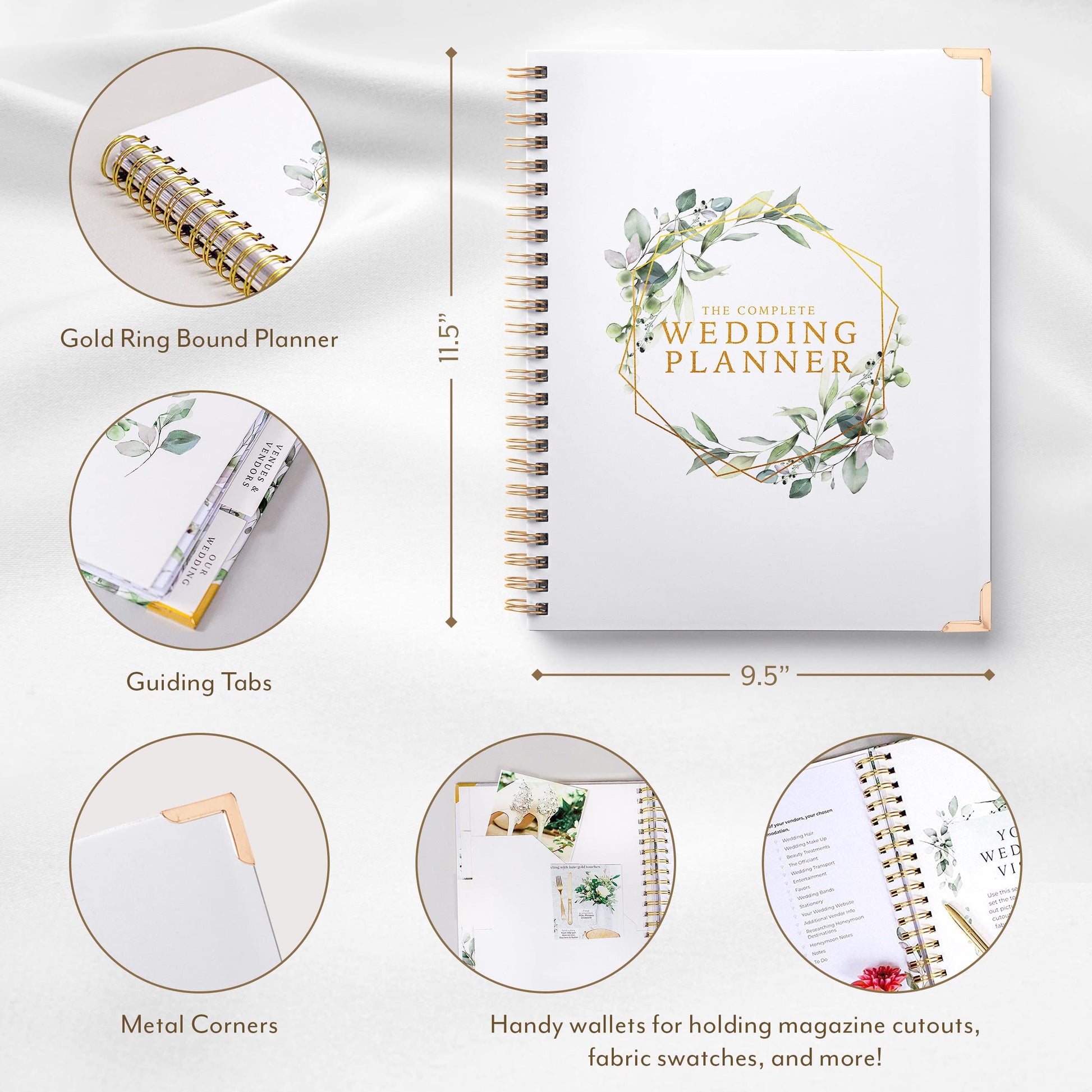 Buy now Your Perfect Day Wedding Planner Book and Organizer - Wedding Planner Book - Bridal Planning Binder with Countdown Calendar - Bride Gifts - (FLORAL) at indiglob india
