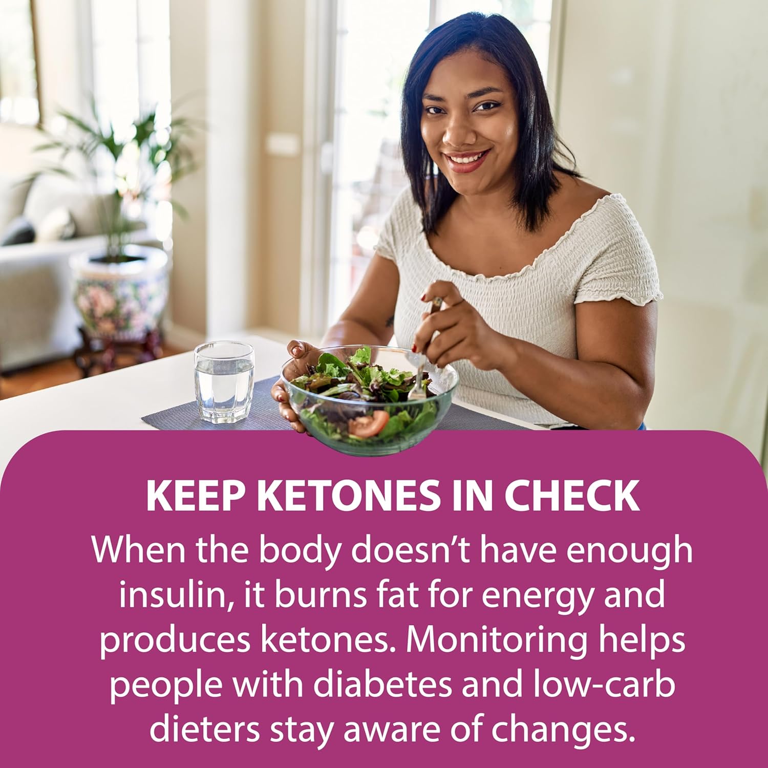 Buy now TRUEplus® Ketone Test Strips – Ideal for Low-carb dieters– Made in USA–Urinalysis Test Sticks (100) at indiglob india