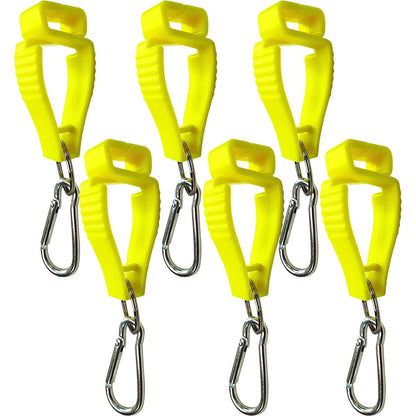 6PCS Glove Clips for Work, Non Slip Glove Holder Clip for Guard Labor Worker Glasses Helmets Hanger Clamp Grabber