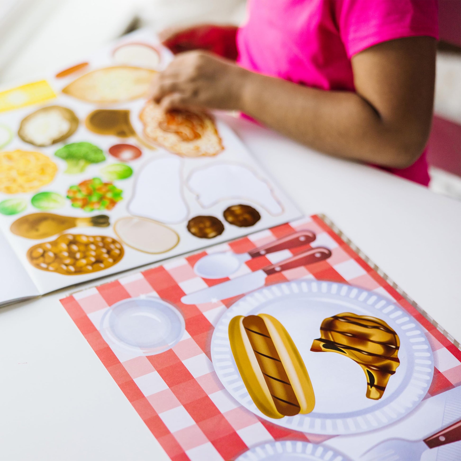 Buy now Melissa & Doug Sticker Pad - Make-a-Meal, 225+ Food Stickers at indiglob india