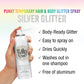 Punky Temporary Hair and Body Glitter Spray Silver – Glitters Hairspray, Adds Sparkly Shimmery Glow, Hair Glitter for Kids, Women, Men 3.5 oz