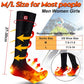 Autocastle Heated Socks for Men Women - Rechargeable Battery Electric Socks for Chronically Cold Feet - Winter Warm Thermal Washable Unisex Foot Warmer for Hunting Skiing Cycling
