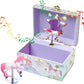 Jewelkeeper Musical Jewelry Box for Girls with Spinning Unicorn, Glitter Rainbow and Stars Design Music Box for Necklace, Earrings, and Accessories, Plays The Beautiful Dreamer Tune