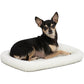 MidWest Homes for Pets QuietTime XXS Dog Bed – White Fleece Bolster, Ultra-Soft and Machine Washable, Fits 18-Inch Crates and Carriers, for Small Dogs and Cats
