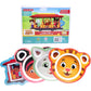 4 Daniel Tiger Mealtime Feeding Plates -Cute Dishes for Kids w/ Daniel Tiger, Trolley, Katerina Kitty Cat & Elaina - Divided Compartments for Portion Control & Healthy Eating, Dishwasher Safe