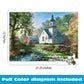 Buy now Buffalo Games – Little White Chapel Jigsaw Puzzle, 500 Piece Puzzle for Adults, Peaceful Church Landscape Art by Dominic Davison at indiglob india