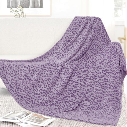 Buy now Fleece Cheetah Print Blanket Black Gray Small Kids Throw Blanket Lightweight Cozy Leopard Print Blanket Birthday Gifts for Teens Girls Boys Twin Size 60" x 80" (150 x 200 cm) Leopard Purple at indiglob india