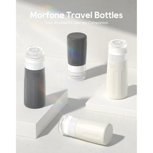 Morfone 16 Pack Silicone Travel Bottles Set for Toiletries TSA Approved Travel Containers Leakproof Squeezable Refillable Accessories 2oz 3oz Travel Essentials for Shampoo Lotion Liquids (BPA Free)