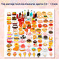 Skylety 100 Pieces Miniature Food and Drinks Toys - Mixed Resin Set for Doll Kitchen Pretend Play - Mini Set for Adults, Teenagers, Doll House - Cute