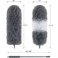 BOOMJOY Microfiber Feather Duster with 100 Inches Extendable Pole, 2 Pack Dusters for Cleaning Ceiling, Fan, Furniture