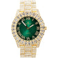 Charles Raymond Mens Big Rocks with Roman Numerals Fully Iced Out Colorful Dial Watch - ST10327 RN Single