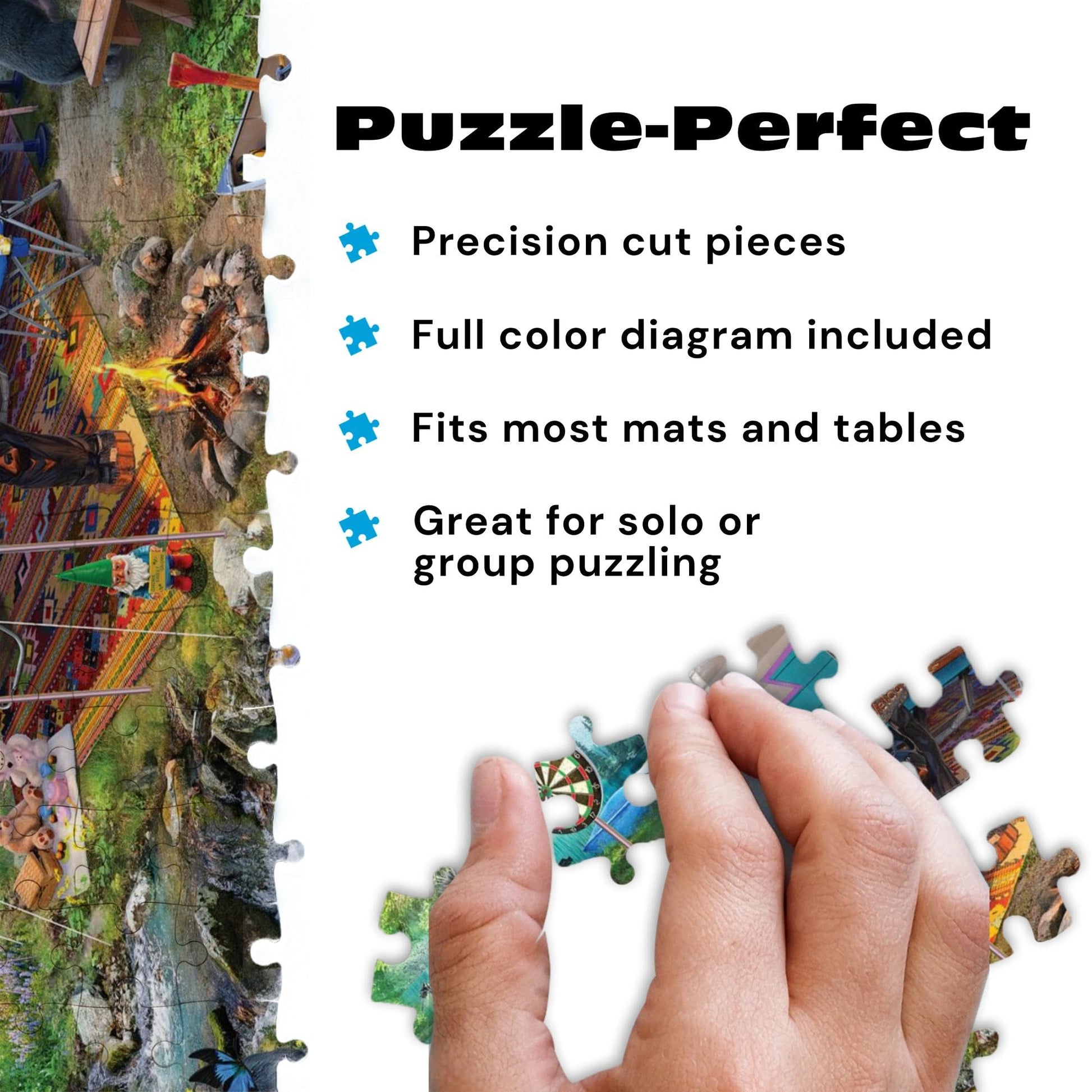 Buy now Buffalo Games - Mountain Retreat - Jeff Haynie - 1000 Piece Jigsaw Puzzle for Adults, Challenging and Colorful Camping Scene, Precision-Cut Pieces, Includes Full-Color Poster at indiglob india