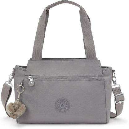 Kipling Womens Elysia Bag, Lightweight, Multi-compartment Magnetic Snap Pockets, Shoulder Crossbody Bag, Black Noir, 11.5 L X 9 H X 5 D US