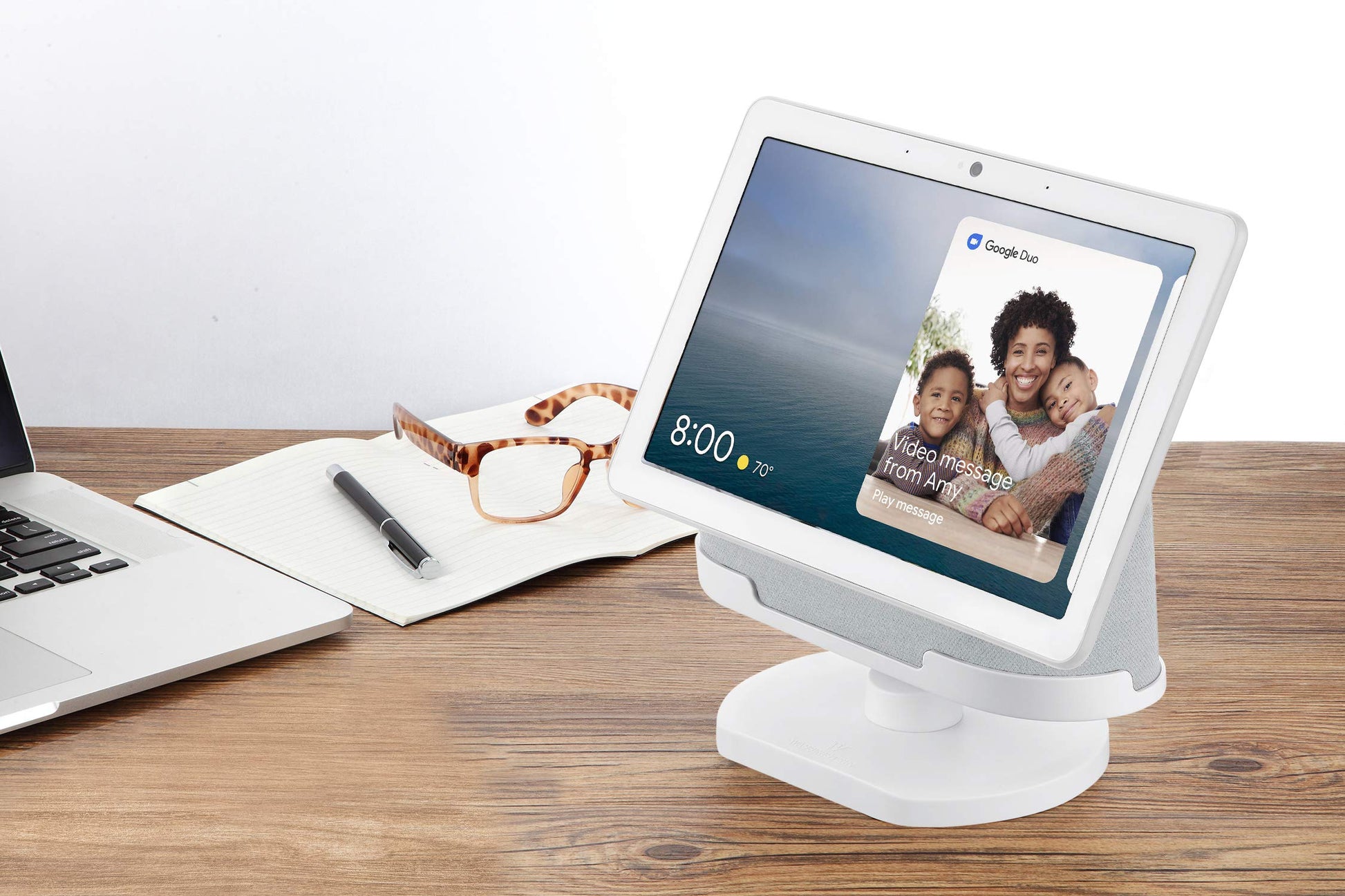 Buy now Wasserstein Adjustable Stand for Google Nest Hub Max (Chalk) at indiglob india